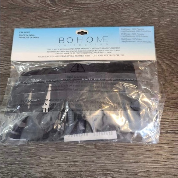 BOHO Me Fashionable Face Masks Black Edition Set of 4 - Picture 2 of 2